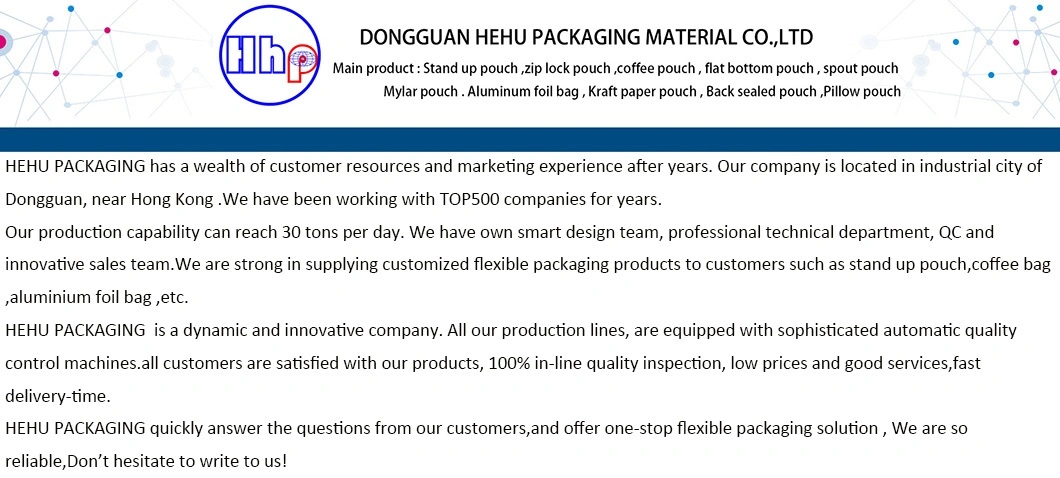 Wholesale Custom Aluminum Foil Resusable Anti-Deterioration Cookies Chocolate Snack Food Stand up Packaging Pouch