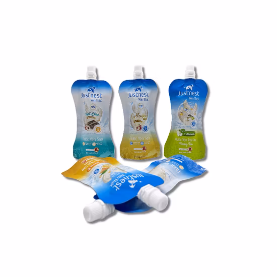 Packaging Plastic Drink Pouches with Spout