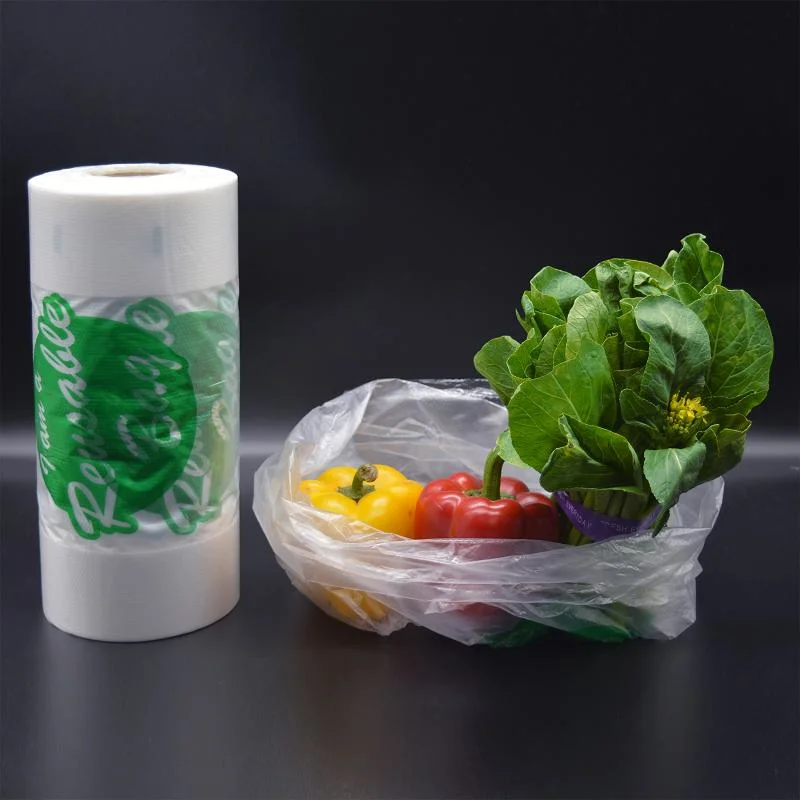 12&quot;X 20&quot; Large Plastic Produce Bag Roll, Us Made HDPE, Durable Food Storage Saver for Fruit Vegetable Bakery Snack Grocery Bags