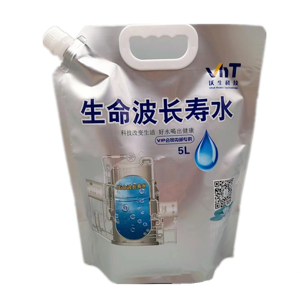 Custom Printed Ziplock Clear Drink Reusable Food Spout Pouch Plastic Liquid Stand up Pouch with Spout