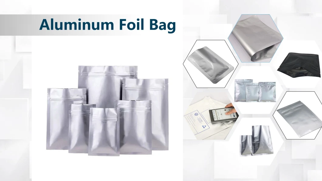 Bestselling Aluminum Foil Flat Packing Pouch Open 3 Sides Seal Top Vacuum Mylar Bags for Electronic Products