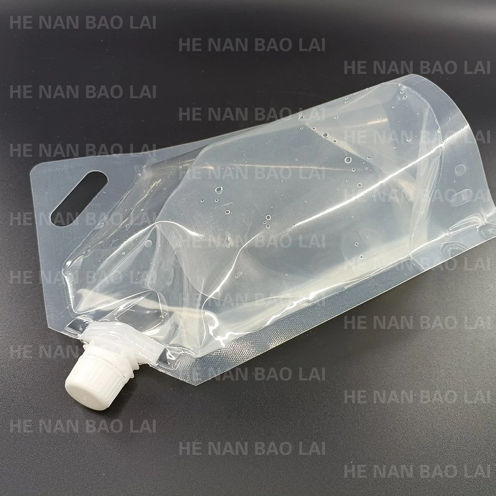 Fad Approved Washing Detergent Plastic Stand up Liquid Bag Spout Pouch White Biodegradable Composite Packaging Bag Liquid Stand-up Pouch