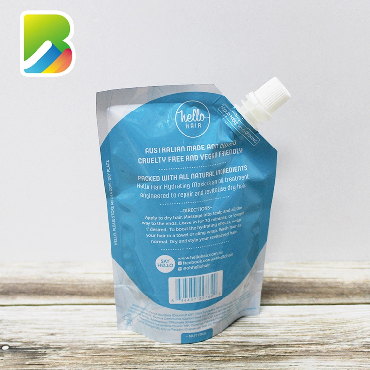 Laminated Aluminum Foil Food Grade Foldable Water Bottle Reusable Liquid Bags Spout Pouch