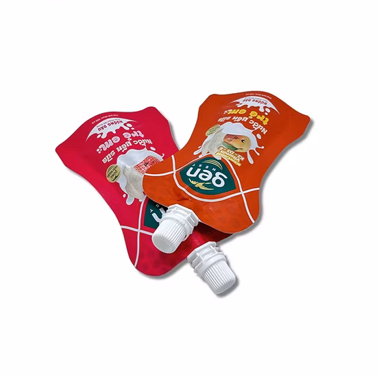 Packaging Plastic Drink Pouches with Spout