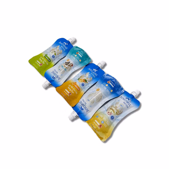 Packaging Plastic Drink Pouches with Spout