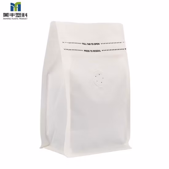Eco Friendly Biodegradable Popcorn Side Gusset Flat Bottom Stand up Pouch