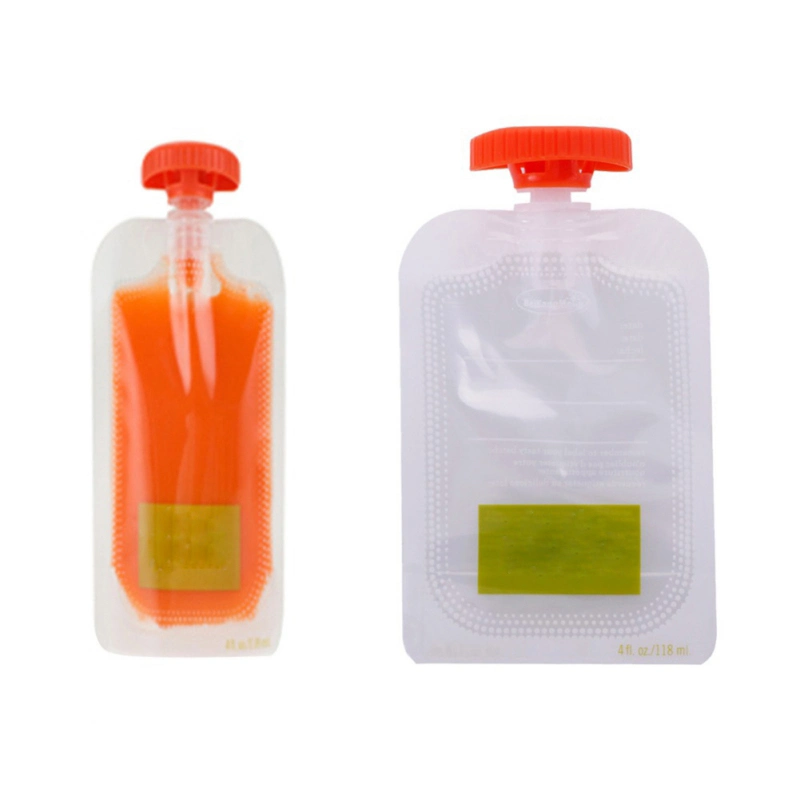 Custom Special Shape Plastic Bag Packaging Aluminum Foil Spout Pouch for Juice Soft Drink