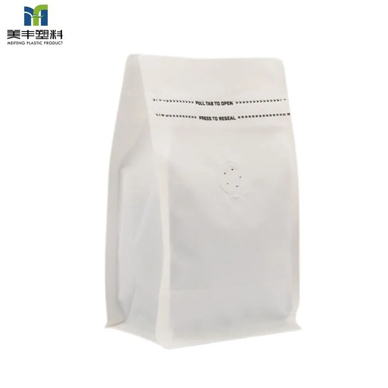 Eco Friendly Biodegradable Popcorn Side Gusset Flat Bottom Stand up Pouch