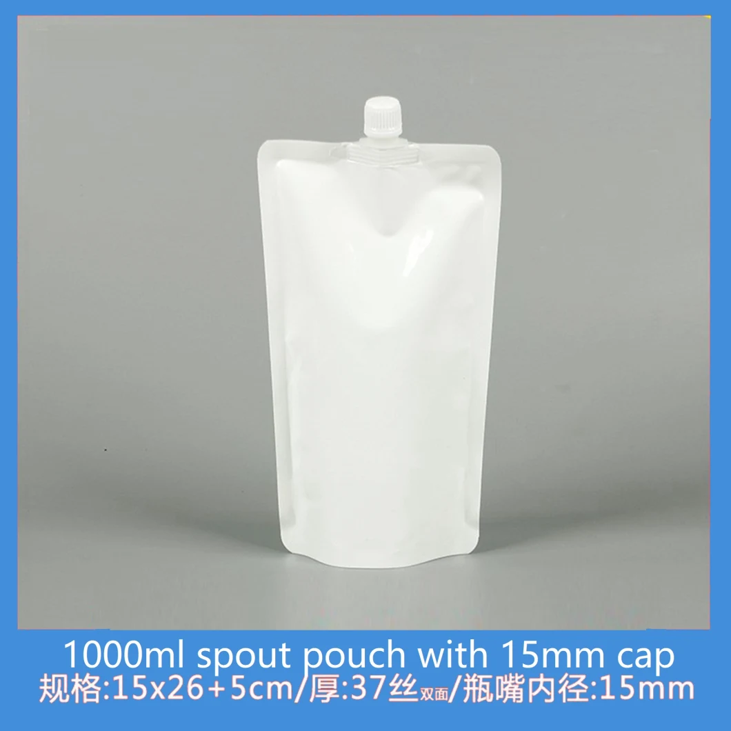 Clear Silver Milky White Standing up Spout Pouch 500ml