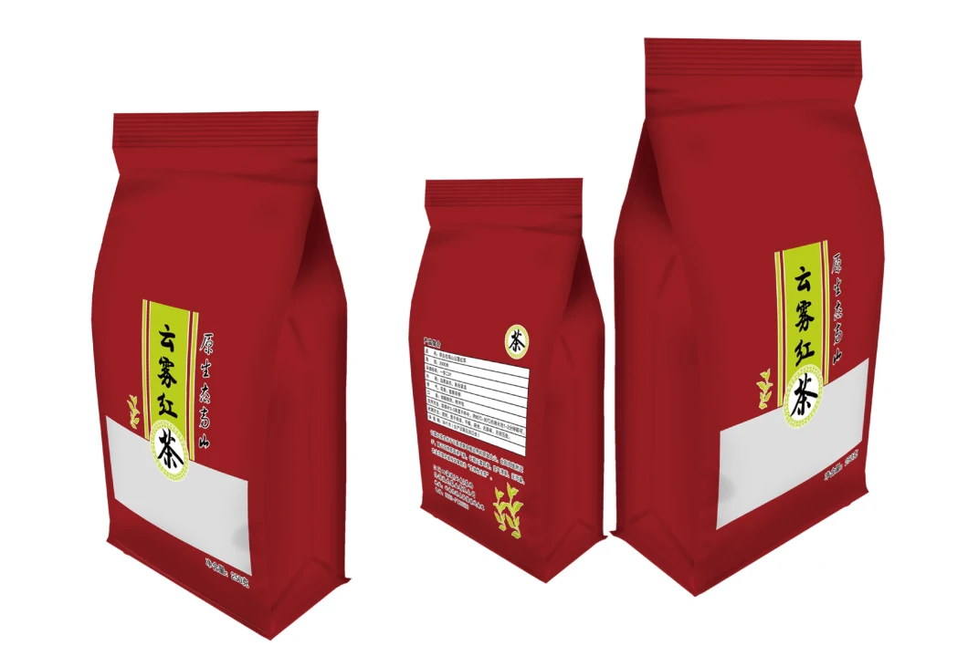 Flat Bottom Zipper Valve Coffee Pouch/Coffee Packing Bag with Resealable Zipper Stand up Pouch Custom Printed
