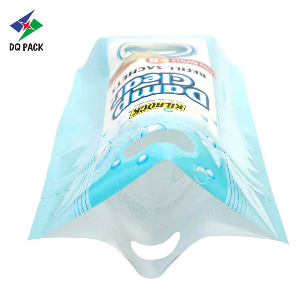Customized Printing Stand up Zipper Pouch with Hand Ledamp Clear Plastic Packaging Bag Plastic Bag