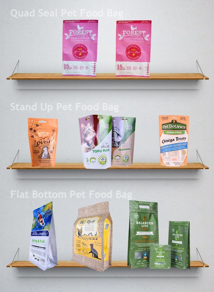 China Supplied Recycable Pet Food Stand up Pouch with Clear Window