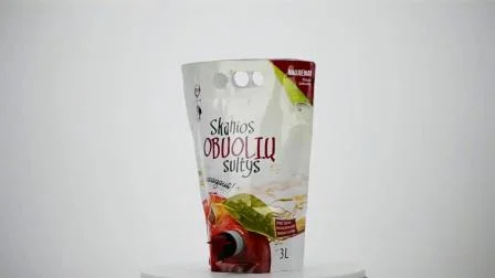 Custom Printing Bag in Box Aseptic Liquid Packaging Pouch 2L 3L 5L Wine Bag with Spout Tap
