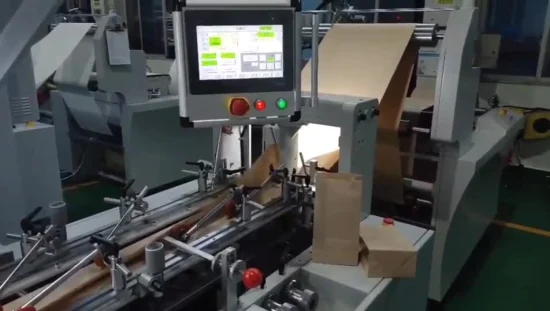 Full Automatic Paper Bag Making Machine Kraft Low Cost Flat Square-Bottom Paper Bag Making Machine