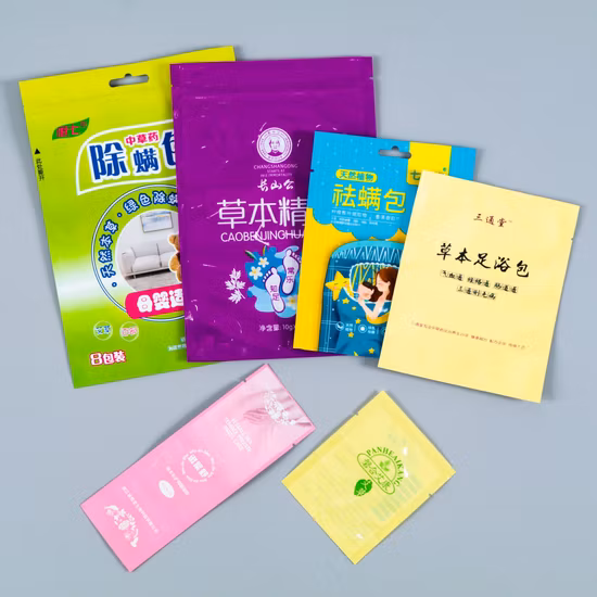 Custom Printing Plastic Package Food Packaging Flat Bottom Pouch with Coffee Bag