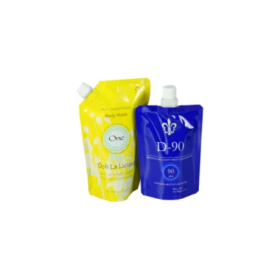 BPA Free Child Safe Aluminum Foil Bag Liquid Plastic Juice Drinking Pouch with Spout Packaging Pouch Self Sterilization Pouches
