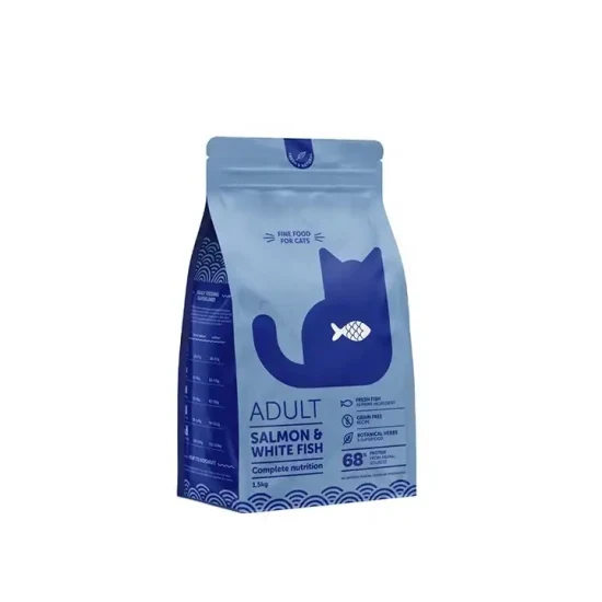 Manufacturer Custom 5kg/10kg/15kgs Eco Friendly Zipper Plastic Food Packaging 8 Side Seal Pet Food Bag