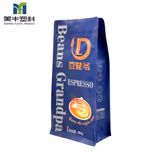 Custom Flexible Industry Coffee Sticks Bag Box Pouch Flat Bottom Pouch
