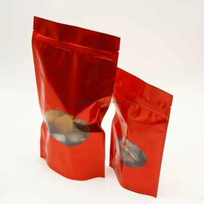 Plastic Aluminum Foil Mylar Stand up Pouch with Clear Window
