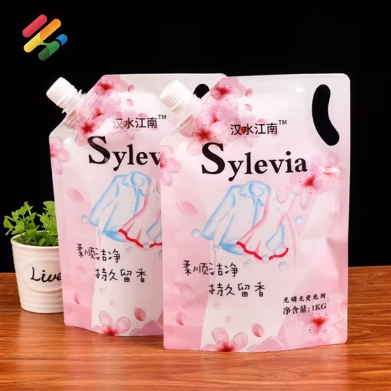 Biodegradable Aluminum Foil Doypack Stand up Liquid Spout Pouch