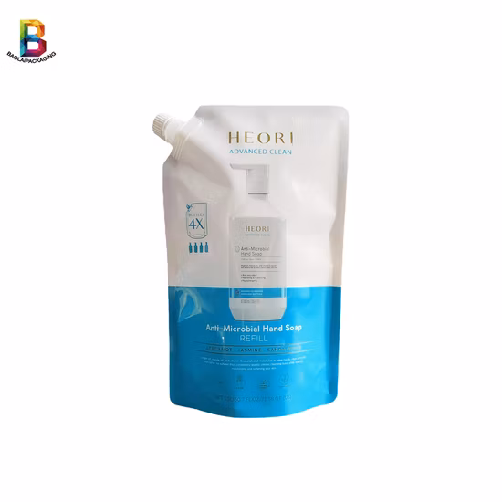 Plain Milky White Spout Pouch 1000ml 1L Doypack Pouch