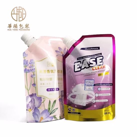 1L, 3L, 10L Transparent Plastic Alcohol, Water, Vinegar, Honey Liquid Spout Pouch