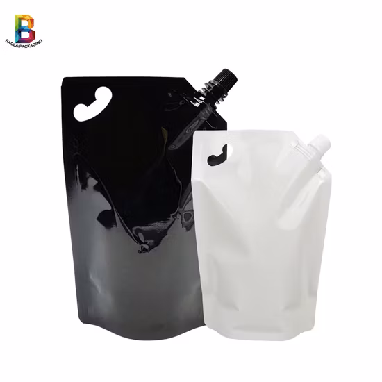 Plastic Aluminum Foil Stand up Spout Packaging Pouch for Liquid/Juice/Wine