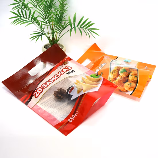 Transparent Vacuum Food Grade Three Side Seal Plastic Packaging Bag