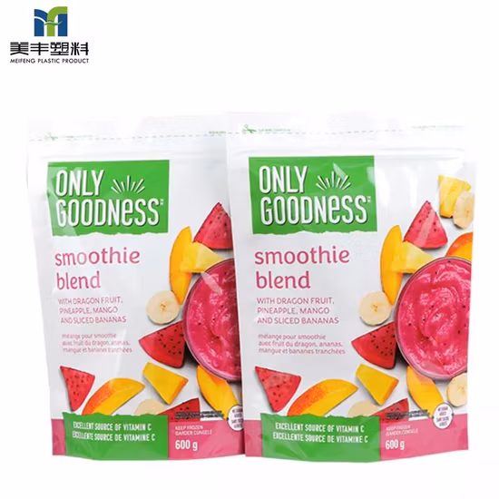 Customized Stand up Pouch Transparent Baby Food Fruit Juice Drink Pouches Bags Liquid Packaging Bottom Gusset Pouch with Spout