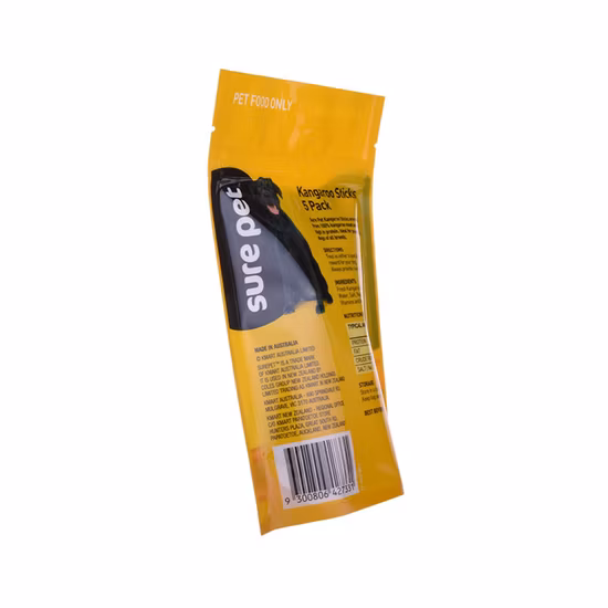 China Supplied Recycable Pet Food Stand up Pouch with Clear Window