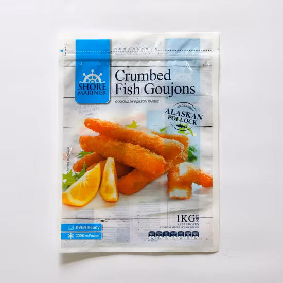 100% Biodegradable and Compostable Three Side Seal Pouch Bag with Ziplock on En 13432 Standard