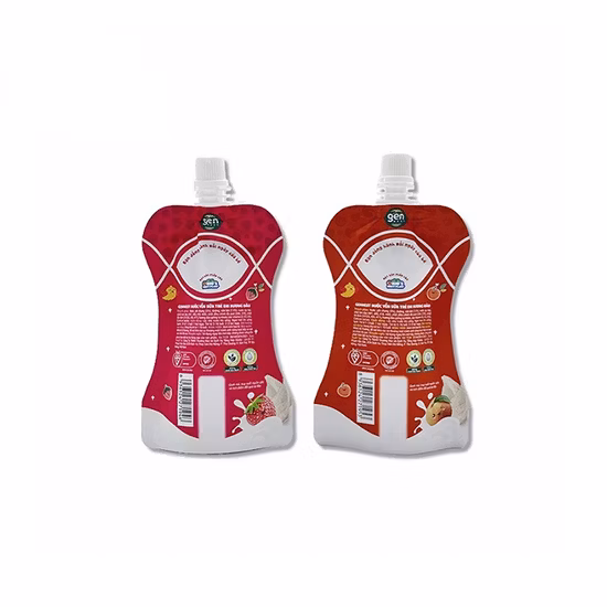 Packaging Plastic Drink Pouches with Spout