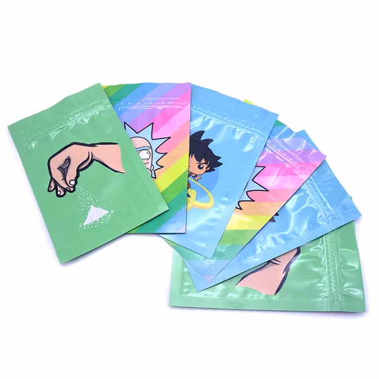 Custom Printed Matte 100g 200g 500g Mylar Reclosable Moisture Proof Ziplock Cookies Food Stand up Packaging Pouch
