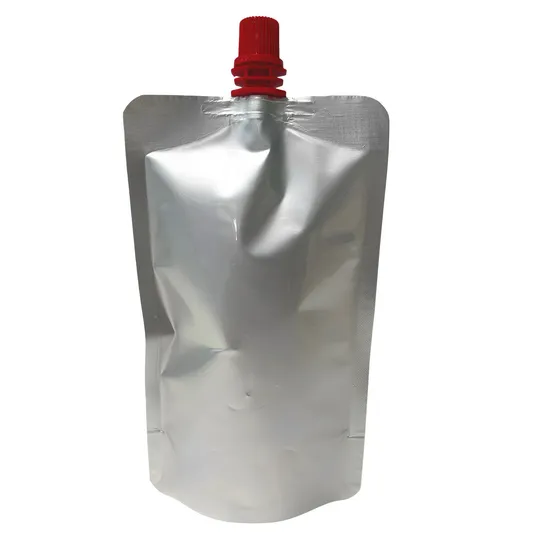Stand up Aluminum Foil Liquid Spout Pouch