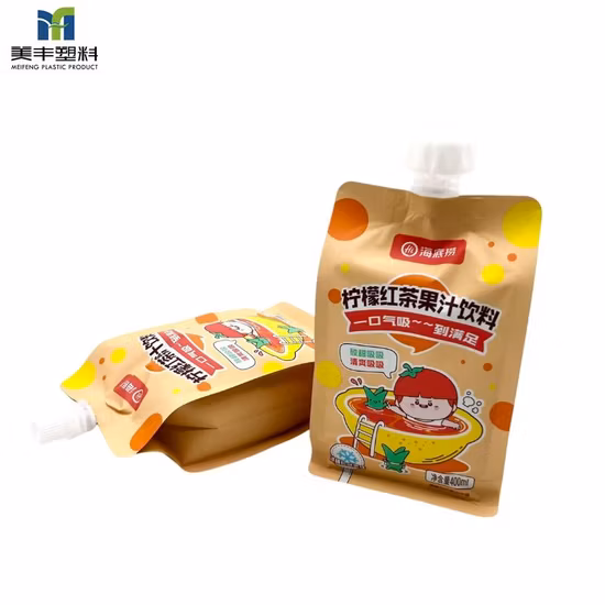 Jelly Bag Aluminum Foil Spout Pouch Food Mylar Bags Plastic Pouch Packaging Polythene Bag Customized Juice Pouches