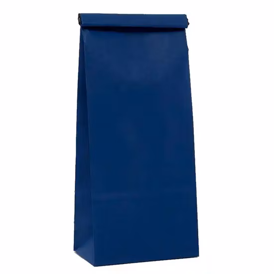 Side Gusset Flat Bottom Ground Coffee Beans Bags Stand up Zipper Pouch with Valve and Folding Tie Tin for Coffee Tea Packaging