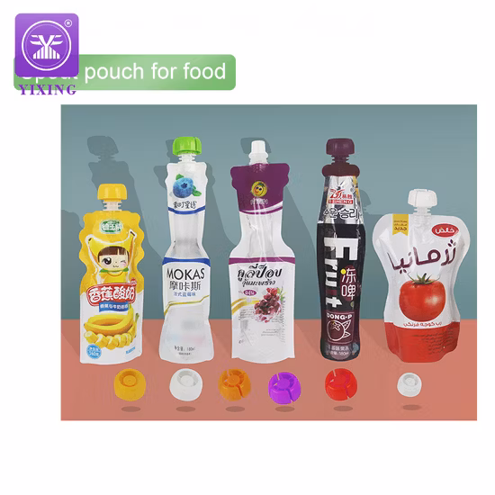 Hot Filling Aluminum Foil Paste Spout Pouch Packaging Bag for Tomato Ketchup Squeeze Pouch