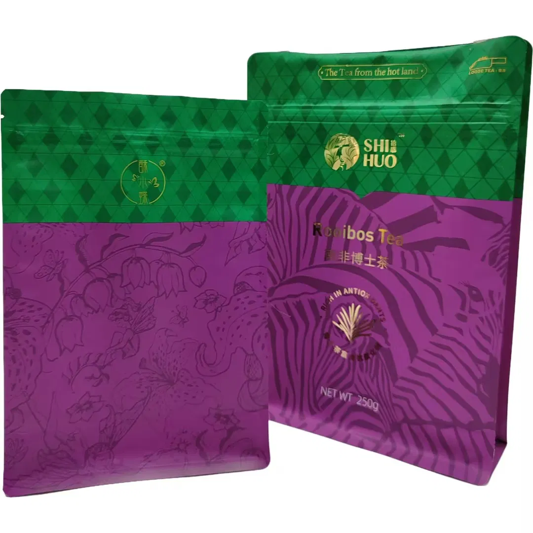 Paper Box Plastic Packaging Roll Film Tea Coffee Flat Bottom Pouch